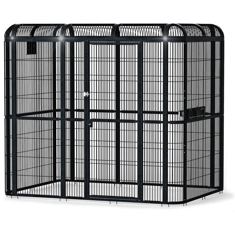 A&E 86" X 62" Black Walk-In Aviary - WI8662 Black