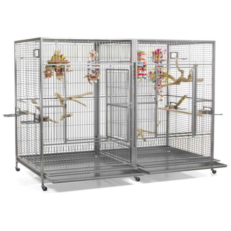 A&E 80"X40" Double Macaw Cage With Divider - 8040FL