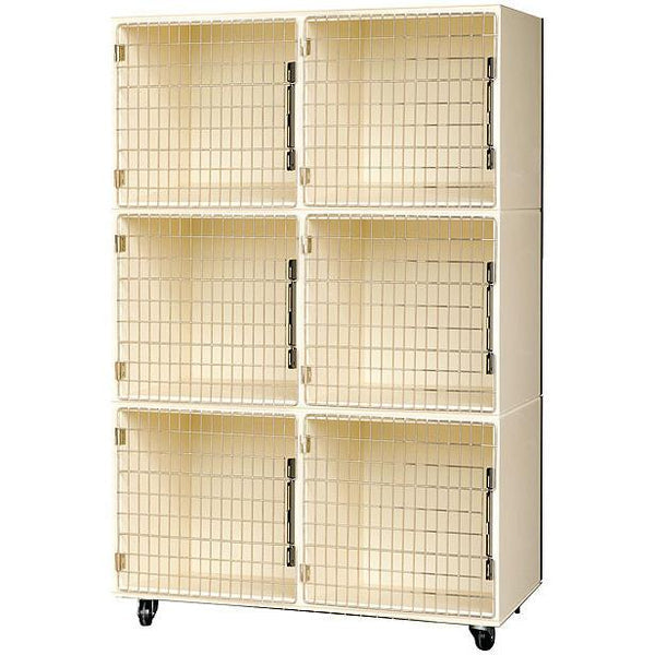 PETLIFT Professional Veterinary & Grooming Cage Banks - 6 Units - PL-CLA4-6C