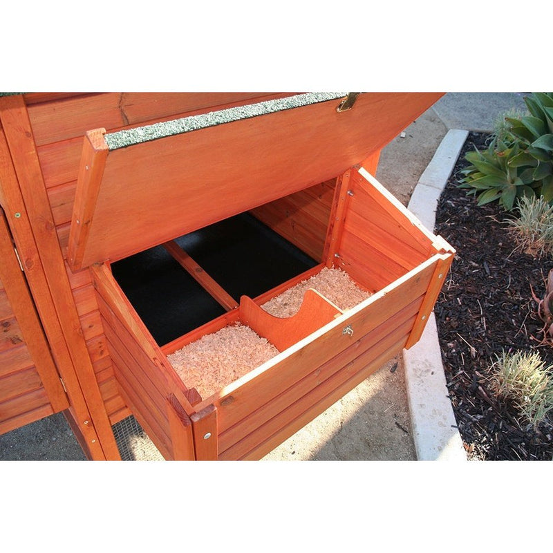 Rugged Ranch™ Raised Wood Chicken Coop (Up to 6 chickens)